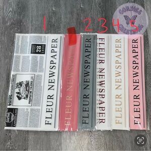 Floral Bouquet Wrapping Paper 20 Sheets